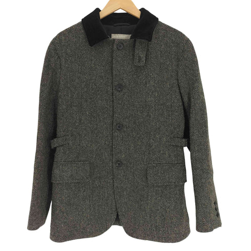 マーガレットハウエル MARGARET HOWELL コーデュロイ襟 サイドアジャスター チンストラップ ウール ハンティング ジャケット メンズ  L